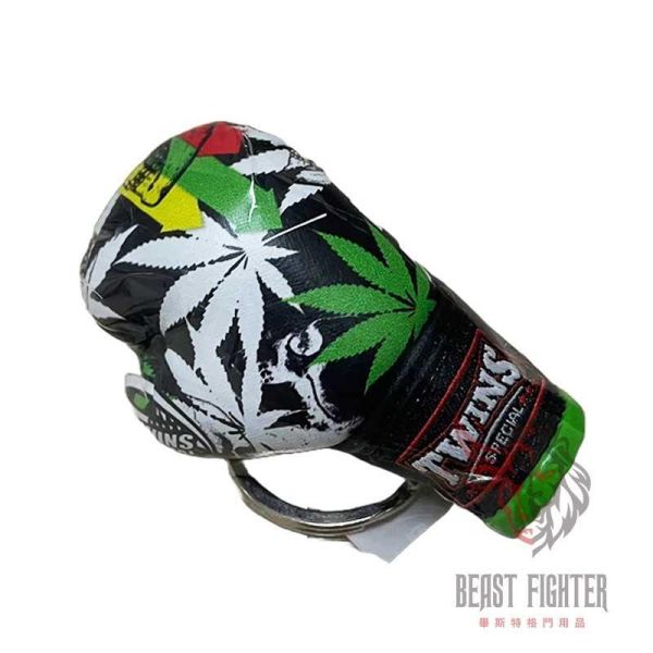 TWINS 麻葉 GRASS 拳擊手套 吊飾 鑰匙圈 鑰匙圈,大麻,泰拳,踢拳,拳擊,飾品,
