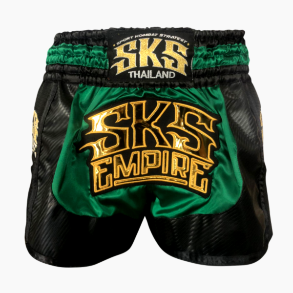 SKS Kevlar 黑綠混色 L 泰拳褲 運動短褲 SKS,泰拳褲,運動褲,拳擊,踢拳,泰拳,