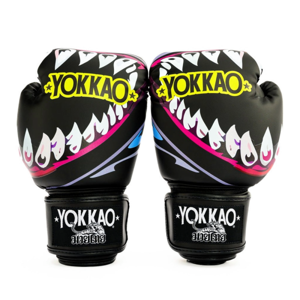 YOKKAO 風飛鯊 12oz 14oz 16oz 黑色 極細纖 拳擊手套 拳套,YOKKAO,拳擊,踢拳,泰拳,拳擊,黑色,鯊魚,black,sharknado