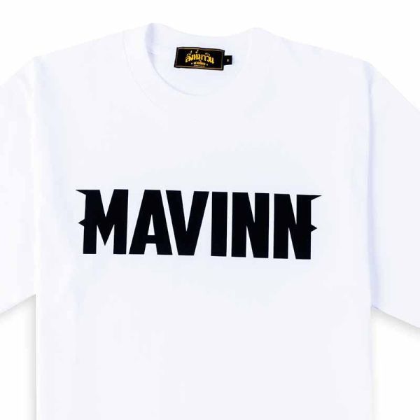 MAVINN 經典 LOGO 白色款 L / XL 休閒上衣 T 卹 上衣,休閒上衣,泰拳,MAVINN,白色,長版上衣,休閒服飾