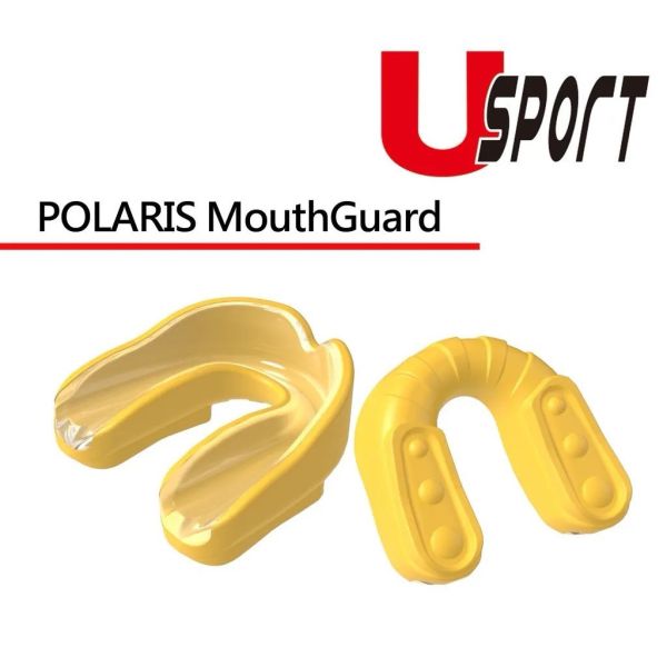 U sport 北極星 透黃 運動牙套 雙層護齒 附齒盒 牙套,護齒,運動防撞,拳擊,踢拳,泰拳,MMA,綜合格鬥,散打,自由搏擊,黃色