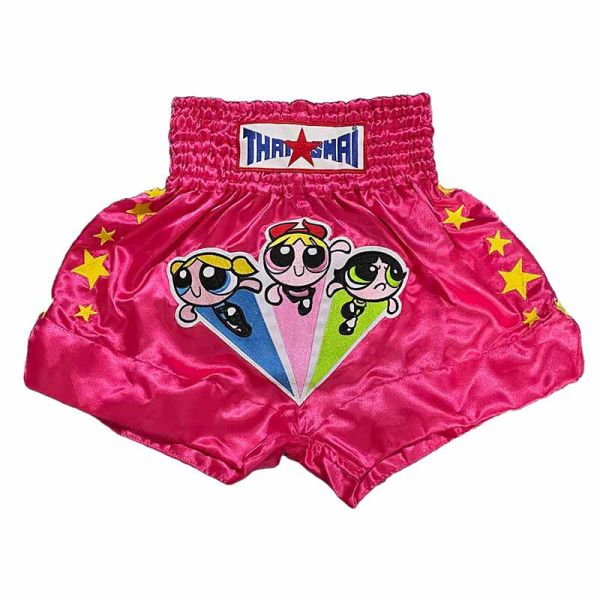 THAISMAI 飛天小女警S / M / L / XL / 2XL / 3XL 粉色 泰拳褲 泰拳褲,泰國,拳擊,粉色,MMA,踢拳