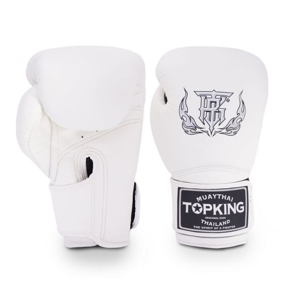 TOP KING TKB 經典素色 白色 12oz 16oz 真皮 拳擊手套 拳套,TKB,拳擊,踢拳,泰拳,拳擊
