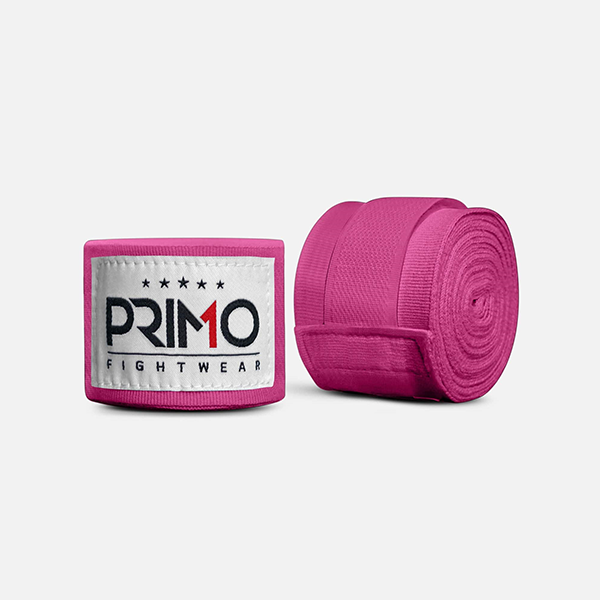 PRIMO 手綁帶 4.5 米 粉色 彈性 棉質 手綁帶,棉質,彈性,泰拳,PRIMO,粉紅,拳擊
