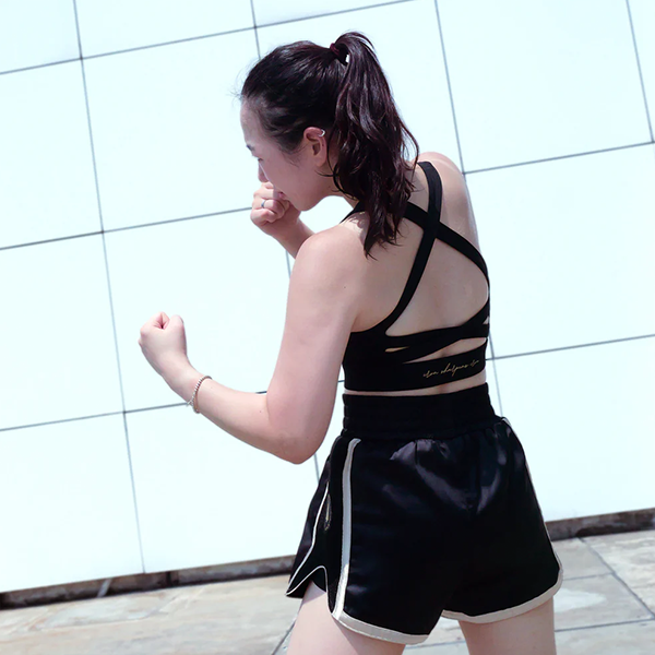 ATHENA 運動內衣 L / XL Enyo 黑色 運動內衣,bra,泰拳,ATHENA,黑色,重訓,有氧