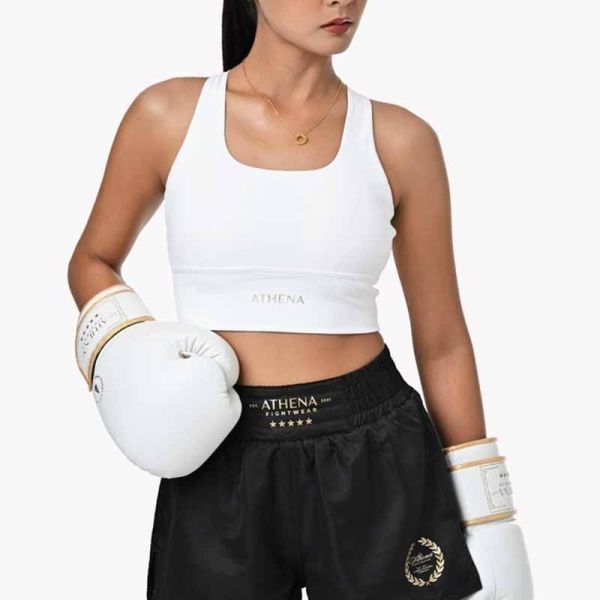 ATHENA 運動內衣 S / M / L 赫拉 後背交叉 白色 運動內衣,bra,泰拳,ATHENA,白色,重訓,有氧