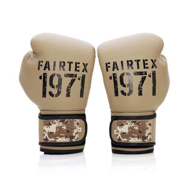 Fairtex F-DAY 2 軍事沙漠 12oz 極細纖 拳擊手套 格鬥裝備,拳套,泰拳,FAIRTEX,沙色,拳擊,踢拳