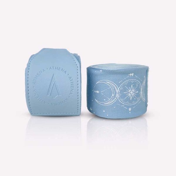 ATHENA 手綁帶 3米 4.5米 水星藍 美少女戰士聯名款 附洗滌袋 手綁帶,棉質,彈性,泰拳,ATHENA,美少女戰士,水藍,拳擊