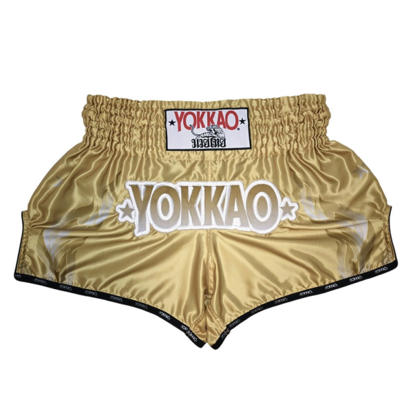 YOKKAO 焰火 M 金色 泰拳褲 踢拳 運動短褲 泰拳褲,運動短褲,泰拳,踢拳,拳擊,曼谷,YOKKAO,fire,火焰