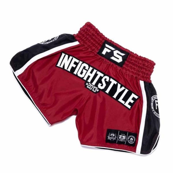 INFIGHT STYLE 復古 IVY 紅款 2XL 泰拳褲 泰拳褲,泰國,拳擊,紅色,MMA,踢拳,red