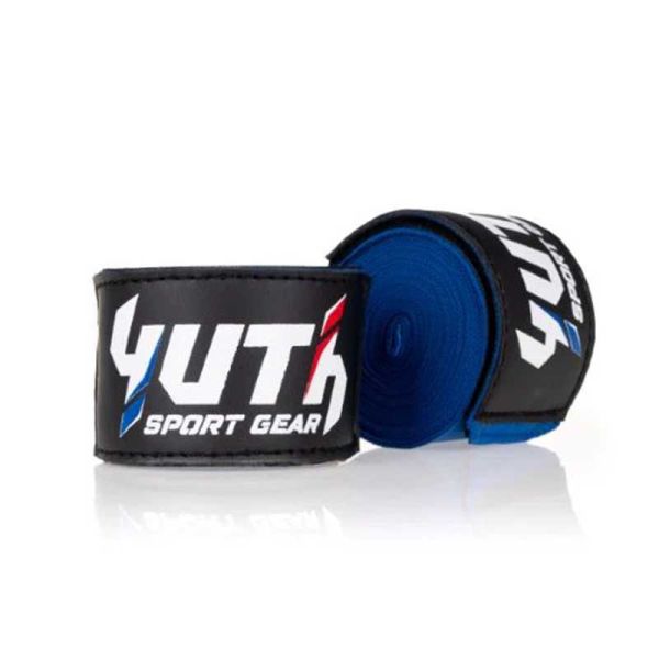 YUTH 藍色 4.5 米 彈性棉質 手綁帶 YUTH,手綁帶,棉質,彈性,泰拳,藍色,拳擊