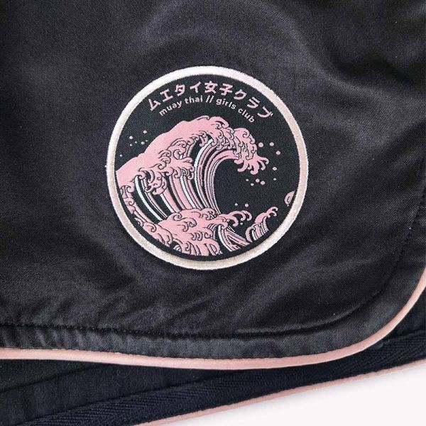 ATHENA 浪潮 Ryoko 黑粉款 M / L / XL 泰拳褲 格鬥褲 運動短褲 運動短褲,泰拳褲,泰拳,ATHENA,黑色,拳擊