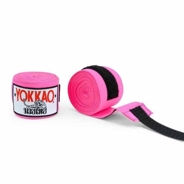 YOKKAO 手綁帶 4米 粉色 手綁帶,棉質,彈性,泰拳,YOKKAO,粉色,拳擊