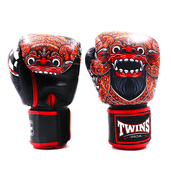 TWINS 泰國 Barong 巴龍守護 10oz 16oz真皮 拳擊手套 格鬥裝備,拳套,泰拳,TWINS,紅色,拳擊,踢拳