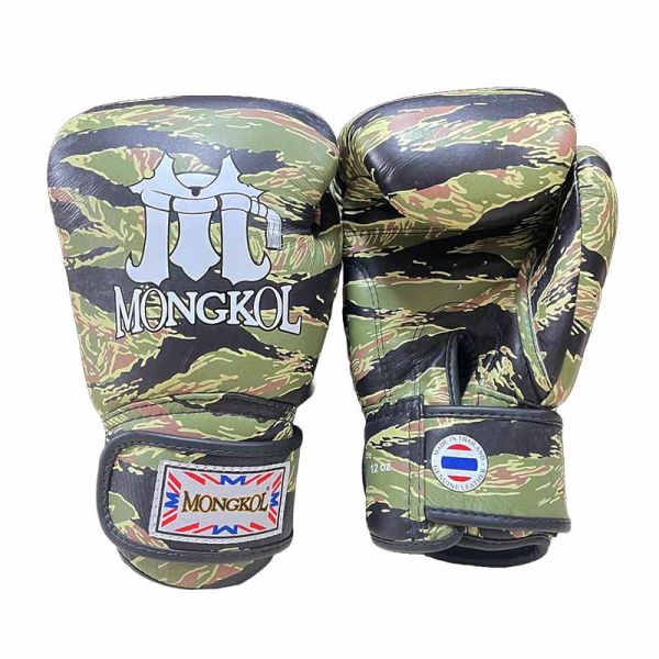MONGKOL 蒙坤 12oz 虎紋迷彩 真皮 拳擊手套 拳套,MONGKOL,拳擊,踢拳,泰拳,拳擊