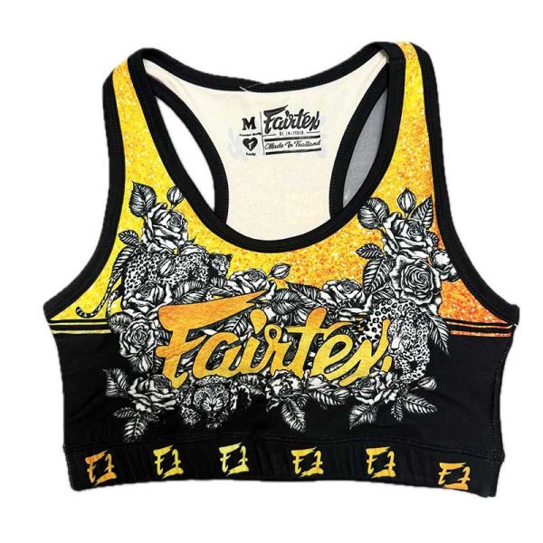 Fairtex 女性 M 美版 Stamp 亞洲 L 運動內衣 緊身褲 成套販售 運動內衣,bra,泰拳,Fairtex,黃色,重訓,有氧
