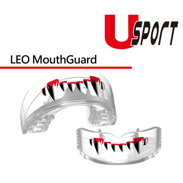 U sport LEO 透明獠牙 運動牙套 雙層護齒 附齒盒 牙套,護齒,運動防撞,拳擊,踢拳,泰拳,MMA,綜合格鬥,散打,自由搏擊