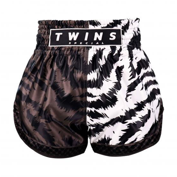 TWINS 泰國 野蠻叢林 黑白 M / L 泰拳褲 泰拳褲,運動短褲,泰拳,踢拳,拳擊,MMA