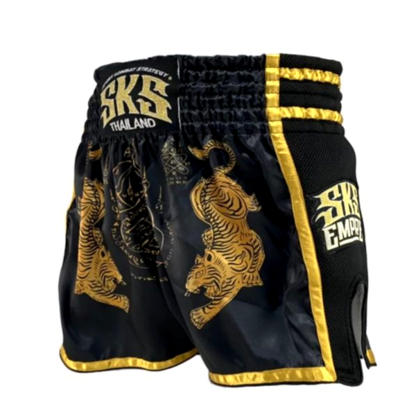 SKS 黃金猛虎 黑色 M / L / XL 泰拳褲 運動短褲 SKS,泰拳褲,運動褲,拳擊,踢拳,泰拳,