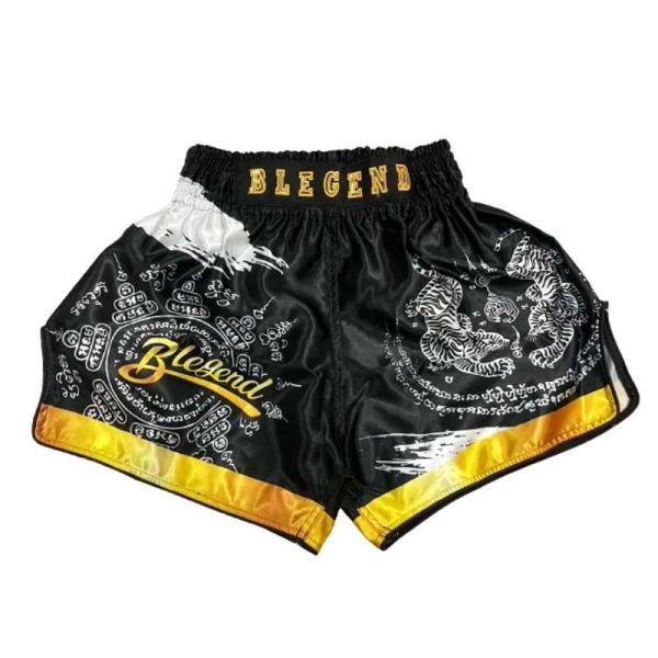 Blegend 銀黑虎紋 M / L / 2XL 泰拳褲 泰拳褲,運動短褲,泰拳,踢拳,拳擊,MMA