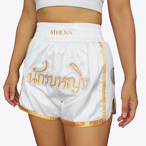 ATHENA 白色 戰士款 泰拳褲 格鬥褲 運動短褲 運動短褲,泰拳褲,泰拳,ATHENA,白色,拳擊