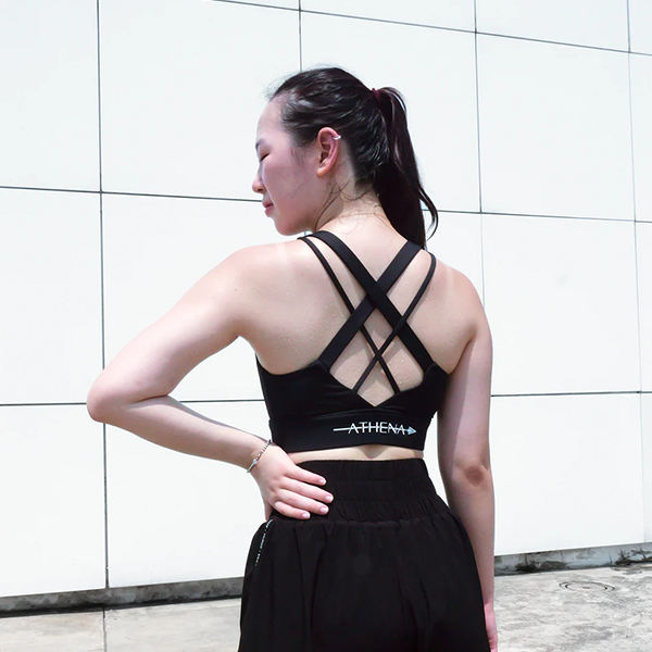 ATHENA Theia S / L 黑色 運動內衣 運動內衣,bra,泰拳,ATHENA,黑色,重訓,有氧
