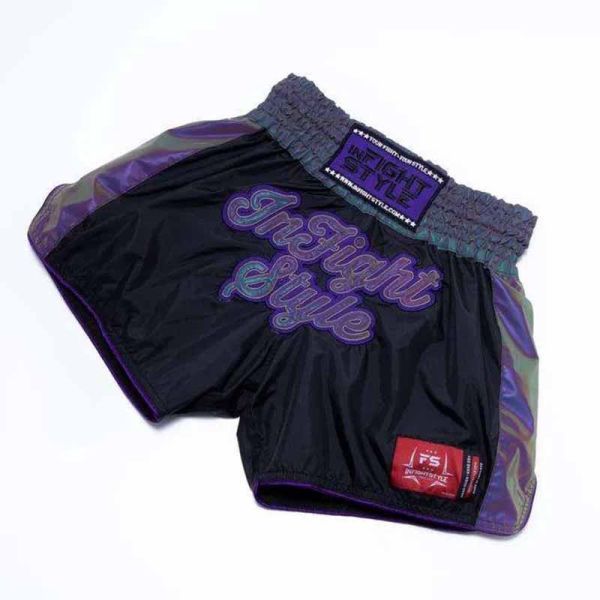 INFIGHT STYLE 星際霓虹 XL / 2XL 紫色 泰拳褲 泰拳褲,泰國,拳擊,紫色,MMA,踢拳