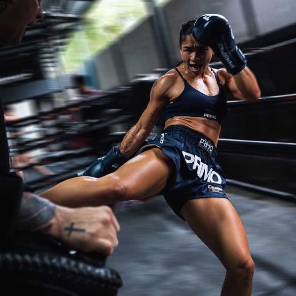 PRIMO 曼巴系列 海軍藍 M / L / XL 泰拳褲 運動短褲 運動短褲,泰拳褲,泰拳,PRIMO,藍色,拳擊