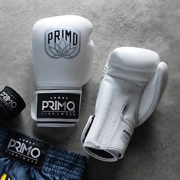PRIMO 經典 2.0 純白 10oz 14oz 真皮 拳擊手套 格鬥裝備,拳套,泰拳,PRIMO,白色,拳擊