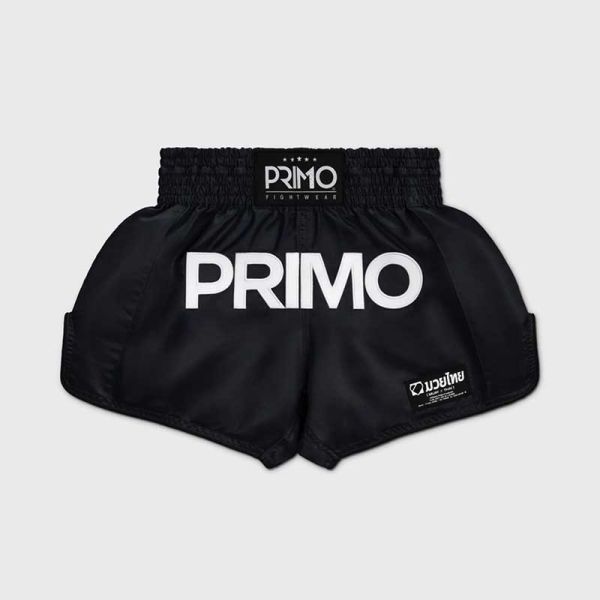 PRIMO 曼巴系列 素色黑 M / L / XL 泰拳褲 運動短褲 運動短褲,泰拳褲,泰拳,PRIMO,黑色,拳擊