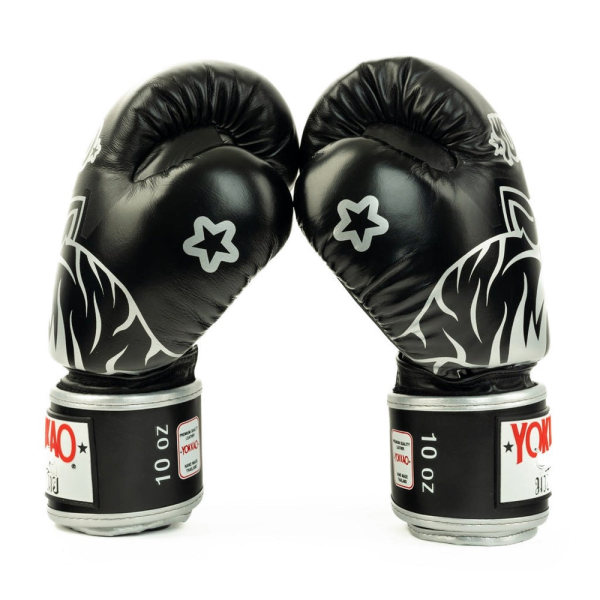 YOKKAO 經典雄獅 12oz 14oz 16oz 黑色 真皮 拳擊手套 拳套,YOKKAO,拳擊,踢拳,泰拳,拳擊,黑色,lion,