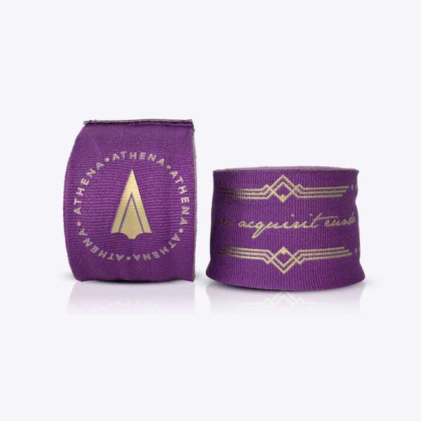ATHENA 手綁帶 4.5米 黛安娜 紫色薰衣草 附洗滌袋 手綁帶,棉質,彈性,泰拳,ATHENA,紫色,拳擊