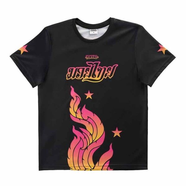 YOKKAO 焰火 S / M / L / 2XL 黑色 休閒上衣 休閒上衣,運動上衣,黑色,black,fire