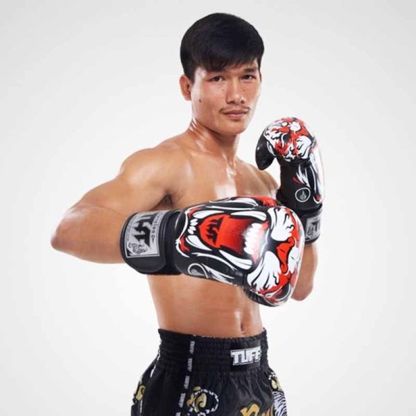 TUFF 猛虎 12oz 14oz 16oz 黑色 極細纖 拳擊手套 拳套,拳擊手套,拳擊,泰拳,踢拳,MMA,黑色,老虎