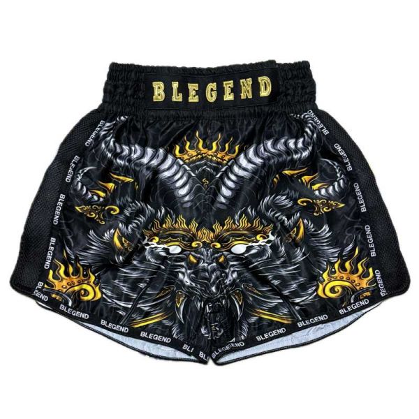 Blegend 邪靈重生 M 黃款 泰拳褲 泰拳褲,運動短褲,泰拳,踢拳,拳擊,MMA