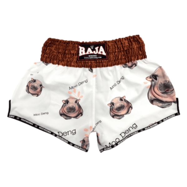 RAJA 河馬 Moo Deng M 棕色 泰拳褲 泰拳褲,RAJA,拳擊,踢拳,泰拳,運動短褲,運動褲,拳擊褲