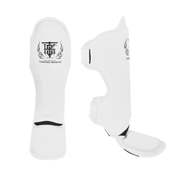 TOP KING TKB 白色 PRO M 真皮 護腳脛 護腳脛,TKB,白色,踢拳,泰拳,護腿,MMA