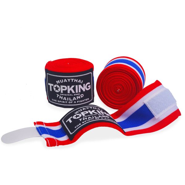 Top King TKB 手綁帶 泰旗 4.5 米 彈性棉質 綁手 TOPKING,手綁帶,棉質,彈性,泰拳,拳擊
