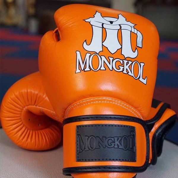 MONGKOL 蒙坤 12oz 14oz 橘色 真皮 拳擊手套 拳套,MONGKOL,拳擊,踢拳,泰拳,拳擊