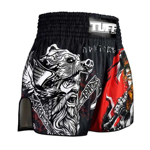 TUFF 野蠻維京 黑色 L / XL / 2XL 泰拳褲 踢拳 運動短褲 泰拳褲,運動短褲,泰拳,踢拳,拳擊,MMA