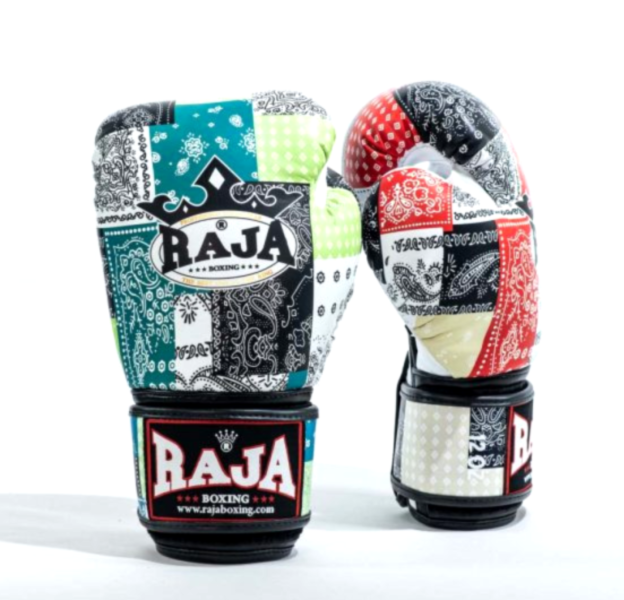 RAJA 印度拼花 12oz 真皮 拳擊手套 拳套,RAJA,拳擊,踢拳,泰拳,拳擊