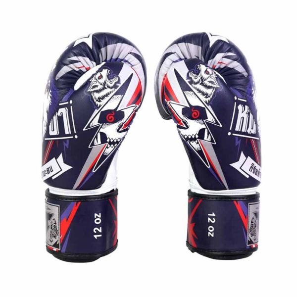TUFF 狼王 12oz 14oz 16oz 極細纖 拳擊手套 拳套,拳擊手套,拳擊,泰拳,踢拳,MMA,藍色,野狼