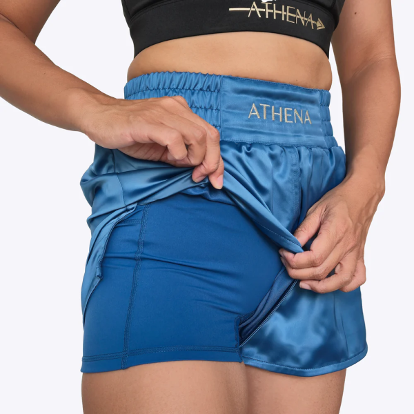 ATHENA 天空藍 L 素面 ENYO 泰拳褲 格鬥褲 運動短褲 運動短褲,泰拳褲,泰拳,ATHENA,藍色,拳擊