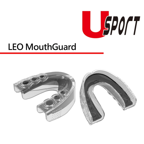 U sport LEO 黑色 運動牙套 雙層護齒 附齒盒 牙套,護齒,運動防撞,拳擊,踢拳,泰拳,MMA,綜合格鬥,散打,自由搏擊