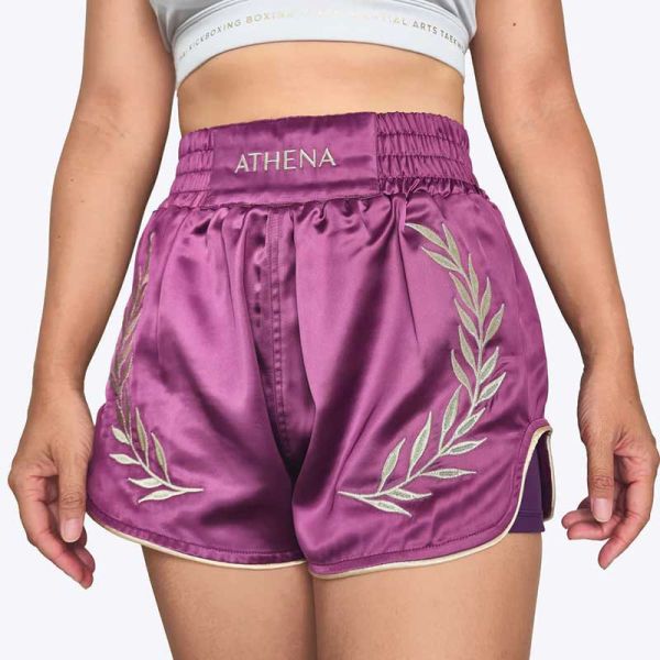 ATHENA 紫蘇 M 泰拳褲 格鬥褲 運動短褲 運動短褲,泰拳褲,泰拳,ATHENA,紫色,拳擊