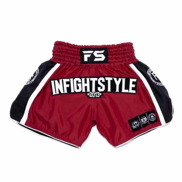 INFIGHT STYLE 復古 IVY 紅款 2XL 泰拳褲 泰拳褲,泰國,拳擊,紅色,MMA,踢拳,red