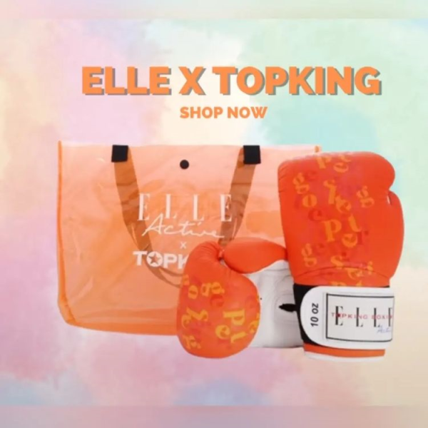 TOP KING X ELLE TKB 10oz 機運 真皮 拳擊手套 附裝備袋 拳套,TKB,拳擊,踢拳,泰拳,拳擊