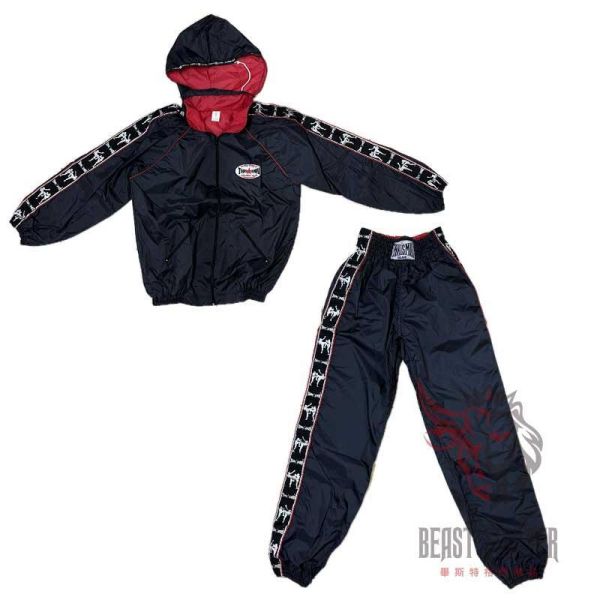THAISMAI 衣帽款 M / XL 紅色 減重衣 備賽,減重,泰拳,THAISMAI,黑色,脫水,踢拳,桑拿服