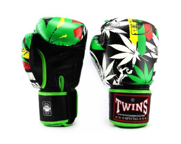 TWINS 泰國 麻葉 12oz 真皮 拳擊手套 格鬥裝備,拳套,泰拳,TWINS,綠色,拳擊,踢拳