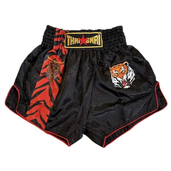 THAISMAI 猛虎武士 M / L / XL 黑色 泰拳褲 泰拳褲,泰國,拳擊,黑色,MMA,踢拳